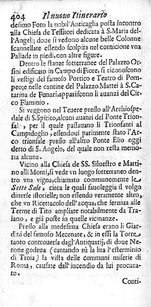 Il nuouo itinerario d'Italia di Francesco Scotti ora corretto, supplito, & accresciuto di molte erudizioni istoriche, e di figure in rame; nel quale si descriuono li viaggi principali della medesima, gli stati, città, isole, porti, fortezze & altri luoghi, e loro curiosità e distanze; con la notizia de' vescouati, e arciuescouati compresi in essa