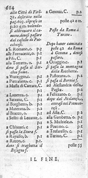 Il nuouo itinerario d'Italia di Francesco Scotti ora corretto, supplito, & accresciuto di molte erudizioni istoriche, e di figure in rame; nel quale si descriuono li viaggi principali della medesima, gli stati, città, isole, porti, fortezze & altri luoghi, e loro curiosità e distanze; con la notizia de' vescouati, e arciuescouati compresi in essa
