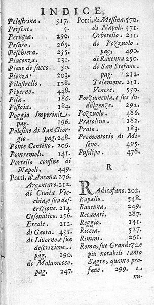 Il nuouo itinerario d'Italia di Francesco Scotti ora corretto, supplito, & accresciuto di molte erudizioni istoriche, e di figure in rame; nel quale si descriuono li viaggi principali della medesima, gli stati, città, isole, porti, fortezze & altri luoghi, e loro curiosità e distanze; con la notizia de' vescouati, e arciuescouati compresi in essa