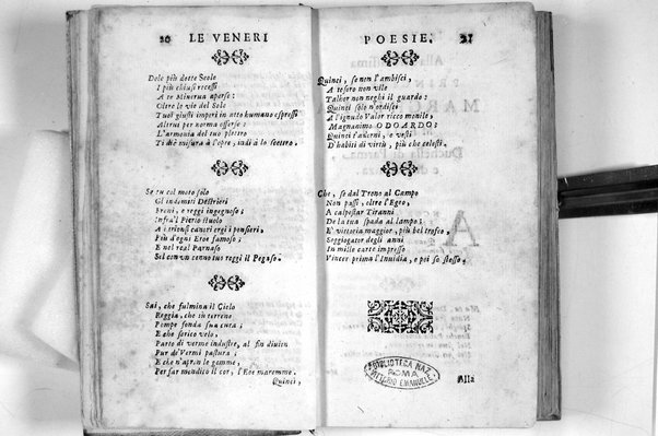 Le Veneri poesie del Bruni all'altezza serenissima di Odoardo Farnese ... - (In Roma : appresso Giacomo Mascardi, 1633)