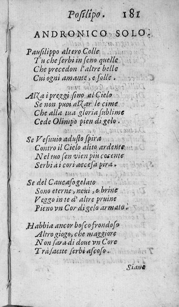 Il monte Posilipo opera di Filippo Afflitto incauto figlio della Sirena Partenope. ...