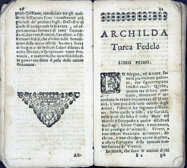 La Turca fedele nella presa di Coron, a suoi accidenti amorosi. Con un succinto racconto fatto da un schiavo della vita, amori fortune, azioni, e disgrazie del famoso co. Emmerico Techelì. E con l'intiero ragguaglio di tutto ciò, che di notabile occorse nell'assedio, e presa di Buda. Del Mioni