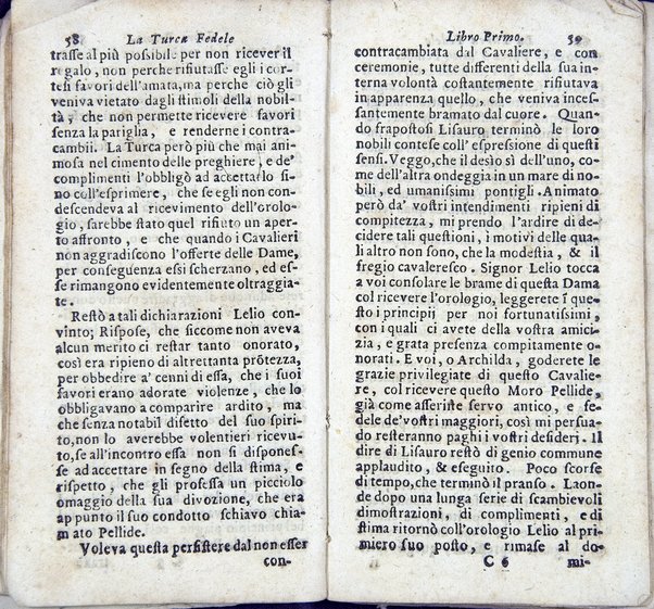 La Turca fedele nella presa di Coron, a suoi accidenti amorosi. Con un succinto racconto fatto da un schiavo della vita, amori fortune, azioni, e disgrazie del famoso co. Emmerico Techelì. E con l'intiero ragguaglio di tutto ciò, che di notabile occorse nell'assedio, e presa di Buda. Del Mioni