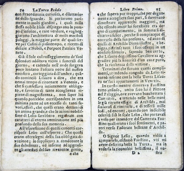 La Turca fedele nella presa di Coron, a suoi accidenti amorosi. Con un succinto racconto fatto da un schiavo della vita, amori fortune, azioni, e disgrazie del famoso co. Emmerico Techelì. E con l'intiero ragguaglio di tutto ciò, che di notabile occorse nell'assedio, e presa di Buda. Del Mioni