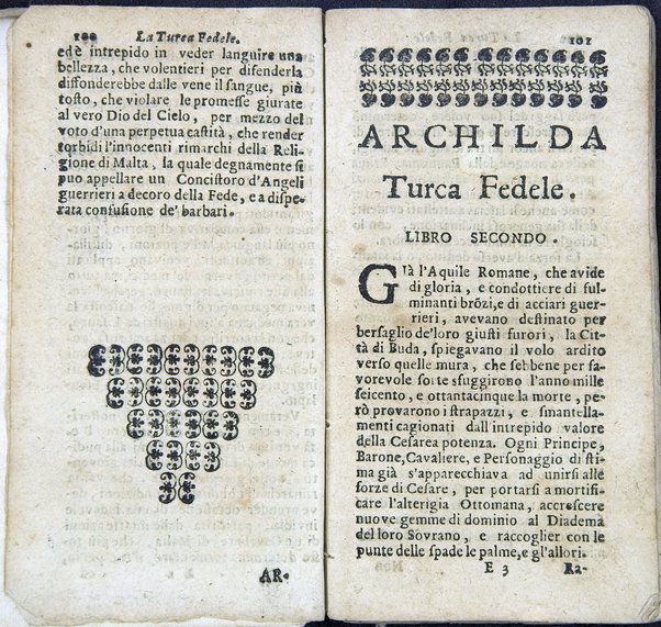 La Turca fedele nella presa di Coron, a suoi accidenti amorosi. Con un succinto racconto fatto da un schiavo della vita, amori fortune, azioni, e disgrazie del famoso co. Emmerico Techelì. E con l'intiero ragguaglio di tutto ciò, che di notabile occorse nell'assedio, e presa di Buda. Del Mioni