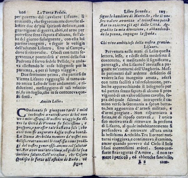 La Turca fedele nella presa di Coron, a suoi accidenti amorosi. Con un succinto racconto fatto da un schiavo della vita, amori fortune, azioni, e disgrazie del famoso co. Emmerico Techelì. E con l'intiero ragguaglio di tutto ciò, che di notabile occorse nell'assedio, e presa di Buda. Del Mioni