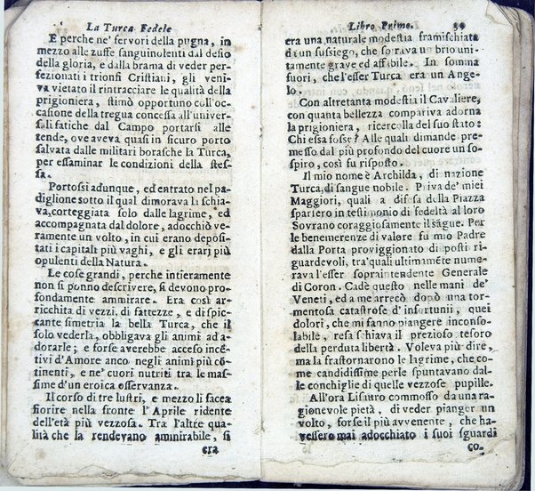 La Turca fedele nella presa di Coron, a suoi accidenti amorosi. Con un succinto racconto fatto da un schiavo della vita, amori fortune, azioni, e disgrazie del famoso co. Emmerico Techelì. E con l'intiero ragguaglio di tutto ciò, che di notabile occorse nell'assedio, e presa di Buda. Del Mioni