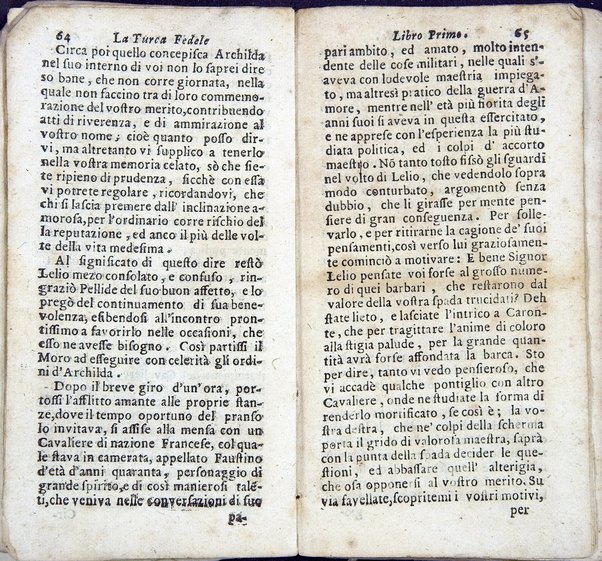 La Turca fedele nella presa di Coron, a suoi accidenti amorosi. Con un succinto racconto fatto da un schiavo della vita, amori fortune, azioni, e disgrazie del famoso co. Emmerico Techelì. E con l'intiero ragguaglio di tutto ciò, che di notabile occorse nell'assedio, e presa di Buda. Del Mioni