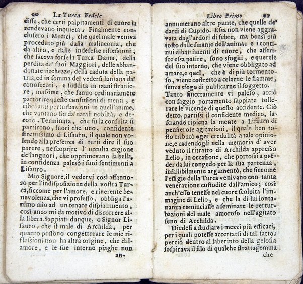 La Turca fedele nella presa di Coron, a suoi accidenti amorosi. Con un succinto racconto fatto da un schiavo della vita, amori fortune, azioni, e disgrazie del famoso co. Emmerico Techelì. E con l'intiero ragguaglio di tutto ciò, che di notabile occorse nell'assedio, e presa di Buda. Del Mioni