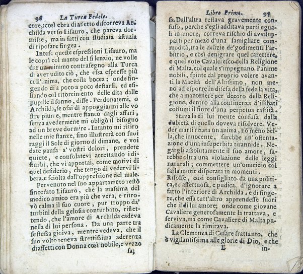 La Turca fedele nella presa di Coron, a suoi accidenti amorosi. Con un succinto racconto fatto da un schiavo della vita, amori fortune, azioni, e disgrazie del famoso co. Emmerico Techelì. E con l'intiero ragguaglio di tutto ciò, che di notabile occorse nell'assedio, e presa di Buda. Del Mioni