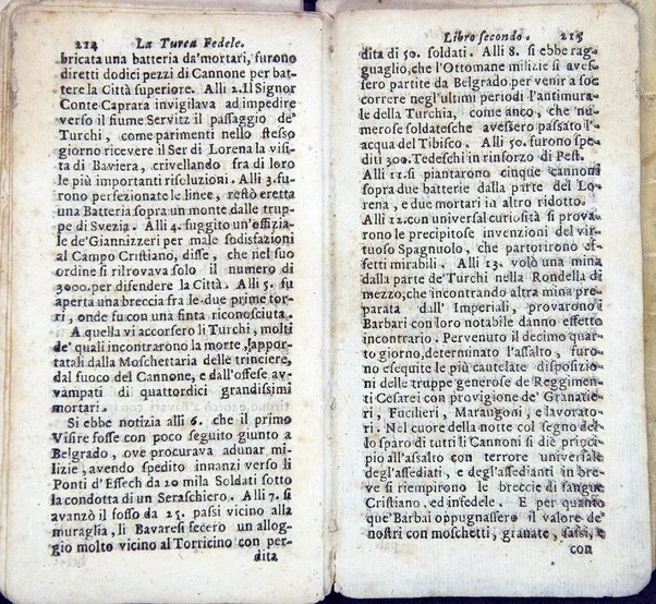 La Turca fedele nella presa di Coron, a suoi accidenti amorosi. Con un succinto racconto fatto da un schiavo della vita, amori fortune, azioni, e disgrazie del famoso co. Emmerico Techelì. E con l'intiero ragguaglio di tutto ciò, che di notabile occorse nell'assedio, e presa di Buda. Del Mioni