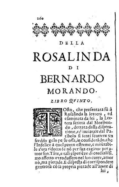 La Rosalinda del caualier Bernardo Morando nobile genouese. Spiegata in dieci libri