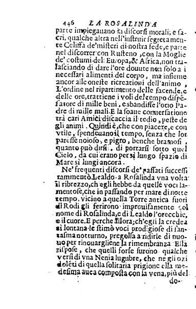 La Rosalinda del caualier Bernardo Morando nobile genouese. Spiegata in dieci libri