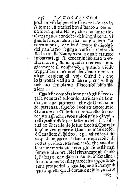 La Rosalinda del caualier Bernardo Morando nobile genouese. Spiegata in dieci libri