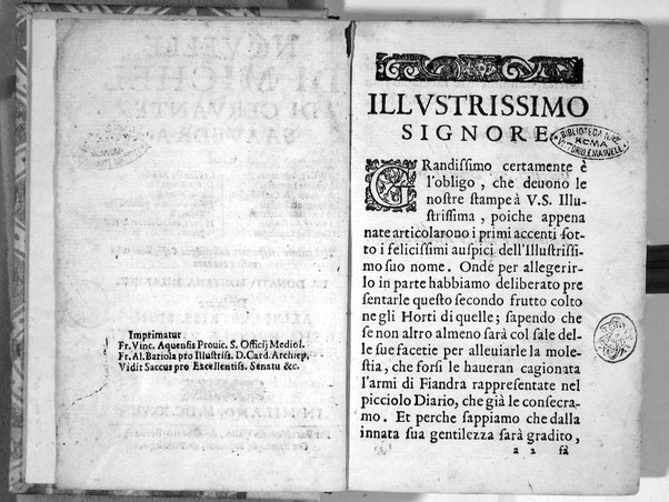 Nouelle di Michel di Ceruantes Saauedra, cioè La bella Cinganetta. L'amante liberale. Rinconette, & Cortadiglio. ... Nouamente trasportate dalla lingua castigliana nella nostra italiana da Donato Fontana milanese: ...