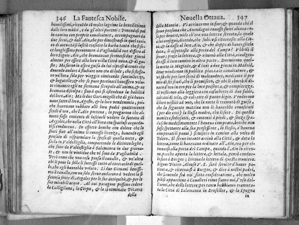 Nouelle di Michel di Ceruantes Saauedra, cioè La bella Cinganetta. L'amante liberale. Rinconette, & Cortadiglio. ... Nouamente trasportate dalla lingua castigliana nella nostra italiana da Donato Fontana milanese: ...