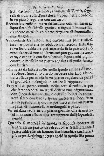 Breuita' di scalcaria di Giacomo Colorsi da Pelestrina per li giouani virtuosi. All'ill.mo & reu.mo ... card. Degli Albizi