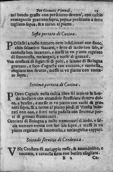 Breuita' di scalcaria di Giacomo Colorsi da Pelestrina per li giouani virtuosi. All'ill.mo & reu.mo ... card. Degli Albizi