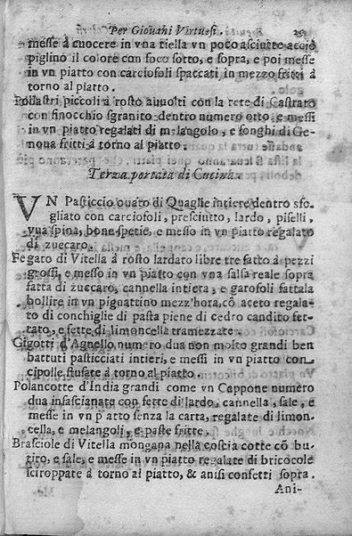 Breuita' di scalcaria di Giacomo Colorsi da Pelestrina per li giouani virtuosi. All'ill.mo & reu.mo ... card. Degli Albizi