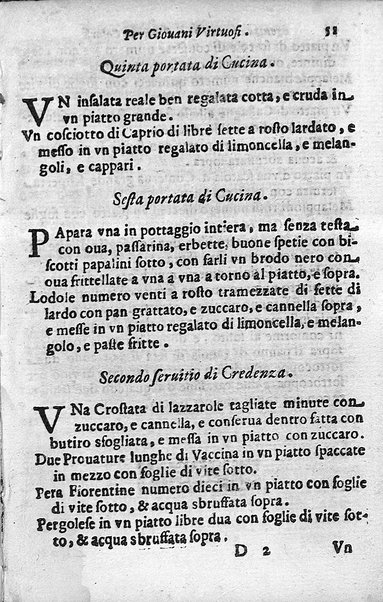 Breuita' di scalcaria di Giacomo Colorsi da Pelestrina per li giouani virtuosi. All'ill.mo & reu.mo ... card. Degli Albizi