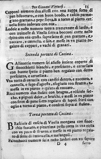 Breuita' di scalcaria di Giacomo Colorsi da Pelestrina per li giouani virtuosi. All'ill.mo & reu.mo ... card. Degli Albizi