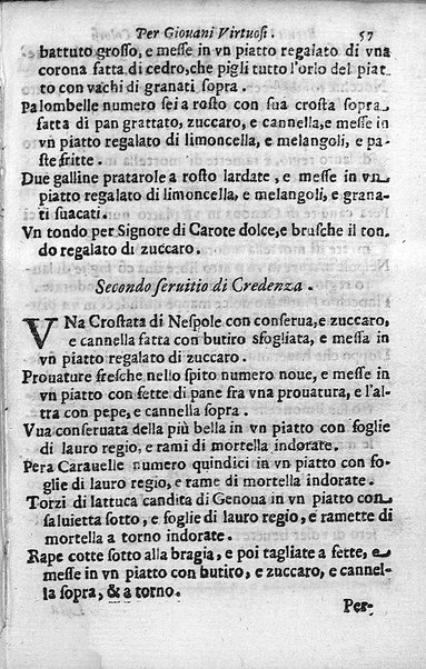 Breuita' di scalcaria di Giacomo Colorsi da Pelestrina per li giouani virtuosi. All'ill.mo & reu.mo ... card. Degli Albizi