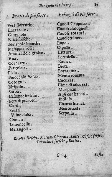 Breuita' di scalcaria di Giacomo Colorsi da Pelestrina per li giouani virtuosi. All'ill.mo & reu.mo ... card. Degli Albizi