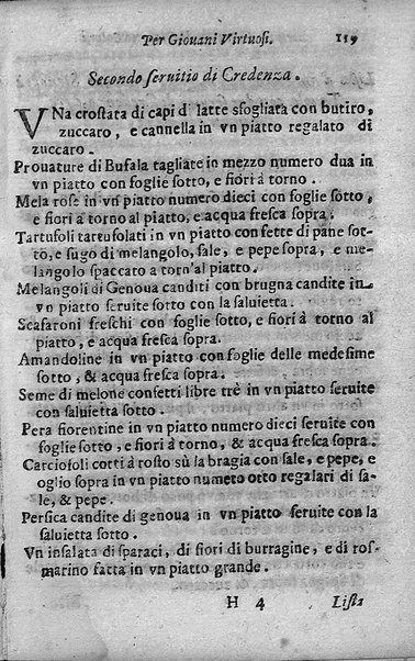 Breuita' di scalcaria di Giacomo Colorsi da Pelestrina per li giouani virtuosi. All'ill.mo & reu.mo ... card. Degli Albizi