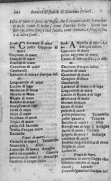 Breuita' di scalcaria di Giacomo Colorsi da Pelestrina per li giouani virtuosi. All'ill.mo & reu.mo ... card. Degli Albizi