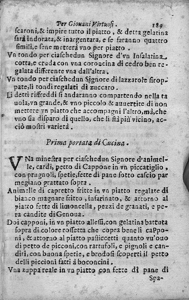 Breuita' di scalcaria di Giacomo Colorsi da Pelestrina per li giouani virtuosi. All'ill.mo & reu.mo ... card. Degli Albizi