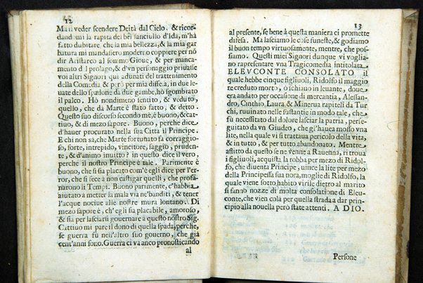 Eleuconte consolato tragicomedia di Federico dal Corno. Recitata à di 25. febraro 1615. In Rauenna auanti l'illustriss.& reuerendiss. sig. card. Riuarola legato di Romagna. ...