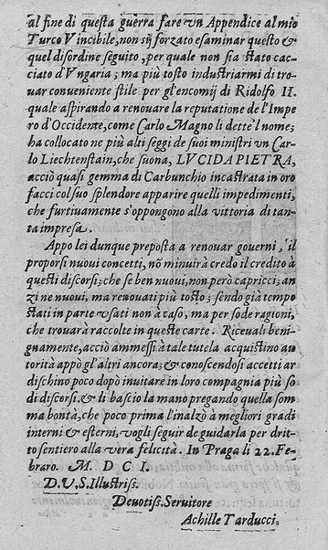 Delle machine, ordinanze, et quartieri antichi, et moderni. ... Discorsi d'Achille Tarducci ... Aggiuntoui dal medesimo le fattioni occorse nell'Ongaria ... fatte dal signor Giorgio Basta ... Con la vera effigie del medesimo, e con una tauola di tutte le materie nell'opera contenute