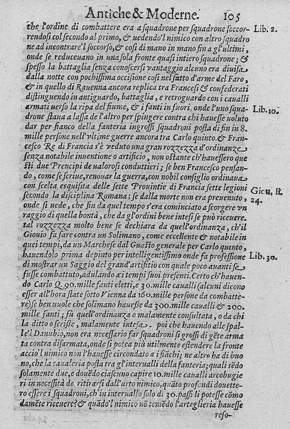 Delle machine, ordinanze, et quartieri antichi, et moderni. ... Discorsi d'Achille Tarducci ... Aggiuntoui dal medesimo le fattioni occorse nell'Ongaria ... fatte dal signor Giorgio Basta ... Con la vera effigie del medesimo, e con una tauola di tutte le materie nell'opera contenute