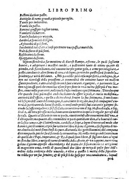 Opera di Bartolomeo Scappi mastro dell'arte del cucinare, con la quale si può ammaestrare qualsivoglia cuoco, scalco, trinciante, o mastro di casa. Diuisa in sei libri. ... Con le figure che fanno dibisogno nella cucina. Aggiuntoui nuouamente il Trinciante, & il Mastro di casa. ...