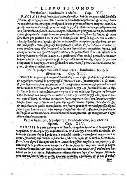 Opera di Bartolomeo Scappi mastro dell'arte del cucinare, con la quale si può ammaestrare qualsivoglia cuoco, scalco, trinciante, o mastro di casa. Diuisa in sei libri. ... Con le figure che fanno dibisogno nella cucina. Aggiuntoui nuouamente il Trinciante, & il Mastro di casa. ...