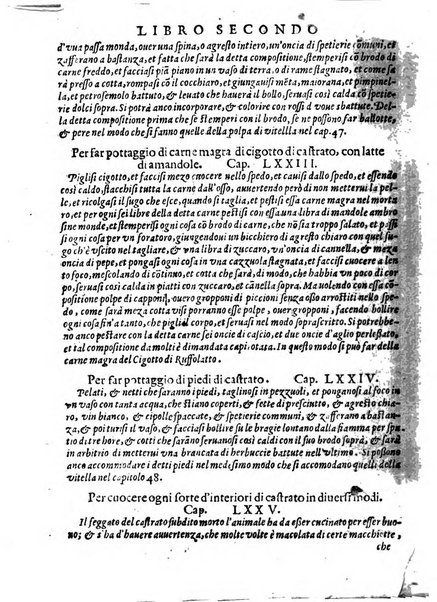 Opera di Bartolomeo Scappi mastro dell'arte del cucinare, con la quale si può ammaestrare qualsivoglia cuoco, scalco, trinciante, o mastro di casa. Diuisa in sei libri. ... Con le figure che fanno dibisogno nella cucina. Aggiuntoui nuouamente il Trinciante, & il Mastro di casa. ...