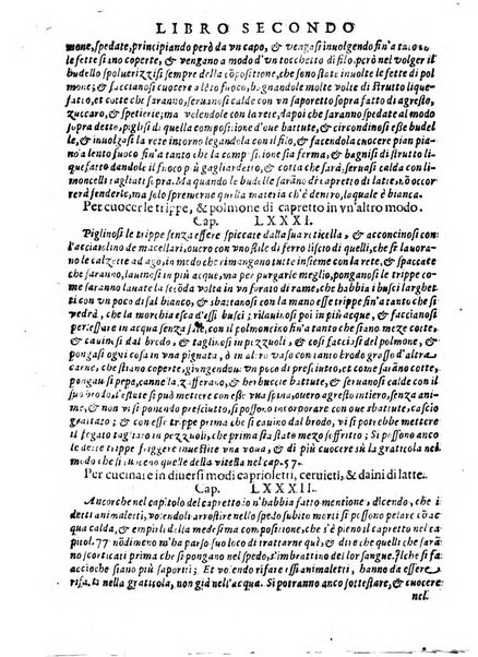 Opera di Bartolomeo Scappi mastro dell'arte del cucinare, con la quale si può ammaestrare qualsivoglia cuoco, scalco, trinciante, o mastro di casa. Diuisa in sei libri. ... Con le figure che fanno dibisogno nella cucina. Aggiuntoui nuouamente il Trinciante, & il Mastro di casa. ...