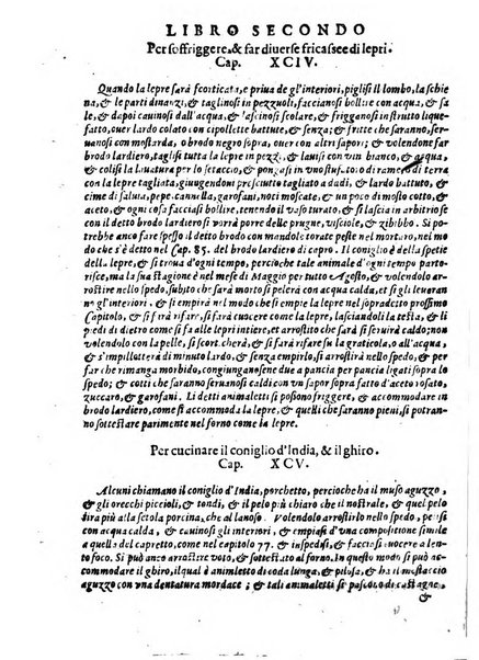 Opera di Bartolomeo Scappi mastro dell'arte del cucinare, con la quale si può ammaestrare qualsivoglia cuoco, scalco, trinciante, o mastro di casa. Diuisa in sei libri. ... Con le figure che fanno dibisogno nella cucina. Aggiuntoui nuouamente il Trinciante, & il Mastro di casa. ...