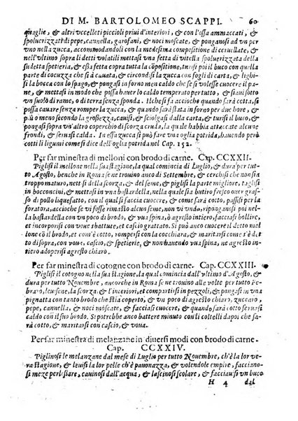 Opera di Bartolomeo Scappi mastro dell'arte del cucinare, con la quale si può ammaestrare qualsivoglia cuoco, scalco, trinciante, o mastro di casa. Diuisa in sei libri. ... Con le figure che fanno dibisogno nella cucina. Aggiuntoui nuouamente il Trinciante, & il Mastro di casa. ...