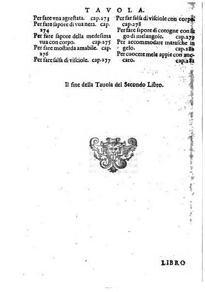 Opera di Bartolomeo Scappi mastro dell'arte del cucinare, con la quale si può ammaestrare qualsivoglia cuoco, scalco, trinciante, o mastro di casa. Diuisa in sei libri. ... Con le figure che fanno dibisogno nella cucina. Aggiuntoui nuouamente il Trinciante, & il Mastro di casa. ...