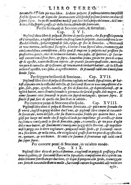 Opera di Bartolomeo Scappi mastro dell'arte del cucinare, con la quale si può ammaestrare qualsivoglia cuoco, scalco, trinciante, o mastro di casa. Diuisa in sei libri. ... Con le figure che fanno dibisogno nella cucina. Aggiuntoui nuouamente il Trinciante, & il Mastro di casa. ...