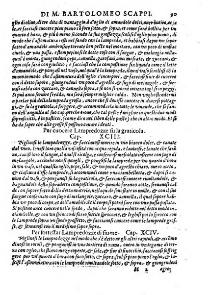 Opera di Bartolomeo Scappi mastro dell'arte del cucinare, con la quale si può ammaestrare qualsivoglia cuoco, scalco, trinciante, o mastro di casa. Diuisa in sei libri. ... Con le figure che fanno dibisogno nella cucina. Aggiuntoui nuouamente il Trinciante, & il Mastro di casa. ...