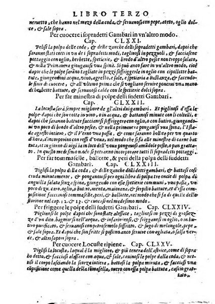 Opera di Bartolomeo Scappi mastro dell'arte del cucinare, con la quale si può ammaestrare qualsivoglia cuoco, scalco, trinciante, o mastro di casa. Diuisa in sei libri. ... Con le figure che fanno dibisogno nella cucina. Aggiuntoui nuouamente il Trinciante, & il Mastro di casa. ...