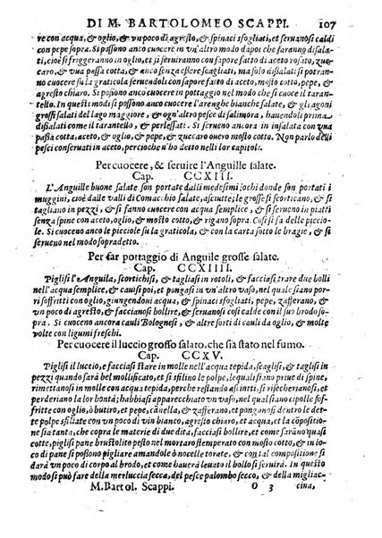 Opera di Bartolomeo Scappi mastro dell'arte del cucinare, con la quale si può ammaestrare qualsivoglia cuoco, scalco, trinciante, o mastro di casa. Diuisa in sei libri. ... Con le figure che fanno dibisogno nella cucina. Aggiuntoui nuouamente il Trinciante, & il Mastro di casa. ...