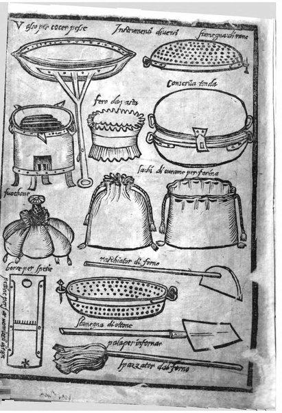 Opera di Bartolomeo Scappi mastro dell'arte del cucinare, con la quale si può ammaestrare qualsivoglia cuoco, scalco, trinciante, o mastro di casa. Diuisa in sei libri. ... Con le figure che fanno dibisogno nella cucina. Aggiuntoui nuouamente il Trinciante, & il Mastro di casa. ...