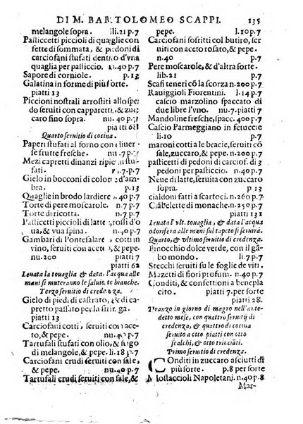 Opera di Bartolomeo Scappi mastro dell'arte del cucinare, con la quale si può ammaestrare qualsivoglia cuoco, scalco, trinciante, o mastro di casa. Diuisa in sei libri. ... Con le figure che fanno dibisogno nella cucina. Aggiuntoui nuouamente il Trinciante, & il Mastro di casa. ...