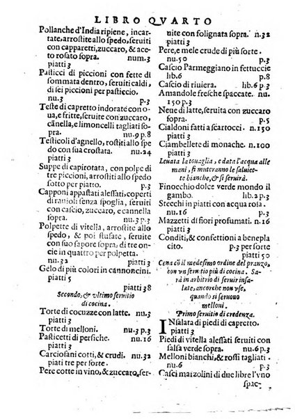 Opera di Bartolomeo Scappi mastro dell'arte del cucinare, con la quale si può ammaestrare qualsivoglia cuoco, scalco, trinciante, o mastro di casa. Diuisa in sei libri. ... Con le figure che fanno dibisogno nella cucina. Aggiuntoui nuouamente il Trinciante, & il Mastro di casa. ...