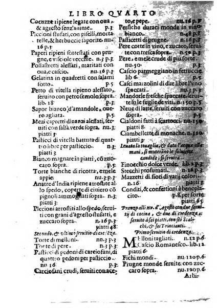 Opera di Bartolomeo Scappi mastro dell'arte del cucinare, con la quale si può ammaestrare qualsivoglia cuoco, scalco, trinciante, o mastro di casa. Diuisa in sei libri. ... Con le figure che fanno dibisogno nella cucina. Aggiuntoui nuouamente il Trinciante, & il Mastro di casa. ...