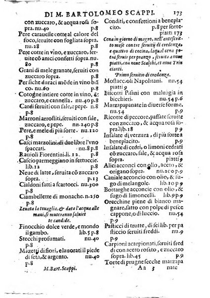 Opera di Bartolomeo Scappi mastro dell'arte del cucinare, con la quale si può ammaestrare qualsivoglia cuoco, scalco, trinciante, o mastro di casa. Diuisa in sei libri. ... Con le figure che fanno dibisogno nella cucina. Aggiuntoui nuouamente il Trinciante, & il Mastro di casa. ...