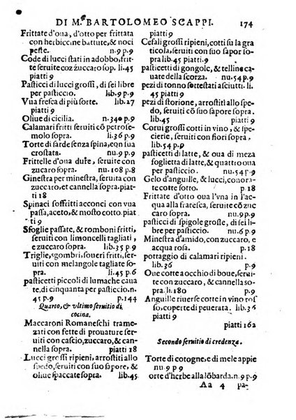 Opera di Bartolomeo Scappi mastro dell'arte del cucinare, con la quale si può ammaestrare qualsivoglia cuoco, scalco, trinciante, o mastro di casa. Diuisa in sei libri. ... Con le figure che fanno dibisogno nella cucina. Aggiuntoui nuouamente il Trinciante, & il Mastro di casa. ...